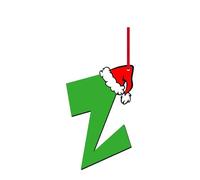 Christmas Letter Ornaments Wooden 26 Alphabet Hanging Christmas Tree Decorations Indoor Personalized Initial A To Z Pendant Funny Xmas Baubles Holiday Party Room Decor Tree Topper Diy Craft Gifts