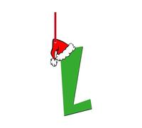 Christmas Letter Ornaments Wooden 26 Alphabet Hanging Christmas Tree Decorations Indoor Personalized Initial A To Z Pendant Funny Xmas Baubles Holiday Party Room Decor Tree Topper Diy Craft Gifts