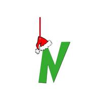 Christmas Letter Ornaments Wooden 26 Alphabet Hanging Christmas Tree Decorations Indoor Personalized Initial A To Z Pendant Funny Xmas Baubles Holiday Party Room Decor Tree Topper Diy Craft Gifts