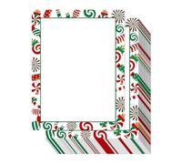 Christmas Letter Paper | Border Design Festive Sheets - Christmas Writing Paper,for Letter Writing Wedding Invitations Greeting Cards