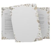 Christmas Letter Paper | Pine Cones | 20 Sheets of Design Paper DIN A4