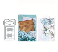 Christmas Library Pocket Bow Metal Die Cuts,Spring Sunflower Frame Leaf Cutting Dies Cut Stencils for DIY Scrapbooking Album Decorative Embossing Paper Dies for Card Making