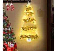 Christmas Light - 90 cm LED Ladder Christmas Tree Lights with Timer,8 Modes,Christmas Tree Window Lights Battery Operated for Wall Window Tree Garden Home Indoor Outdoor (Warm White)