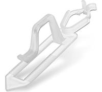 Christmas Light Clip, 100 Packs Clay Tile Roof Clips, Outdoor Holiday Light Clips for C7, C9, Mini Lights and Icicle Lights (Translucent)