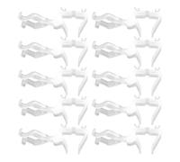 Christmas Light Clips - 10 Piece Flexible Mounting Pack, All Season Light Holder, Frost-Proof Outdoor Mounting Hooks, Multifunctional Design | for Eaves, Facade, Trees, Windows, Railings, W