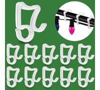 Christmas Light Clips Hooks, 100 PCS Gutter Hooks for Outdoor String Lights Gutter Clips for Hanging Outdoor Lights Christmas Village Accessories