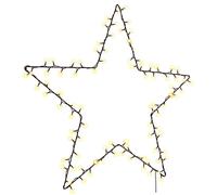 Christmas Light Decorations Stake Light with Spikes Star Decor 50 LEDs vidaXL