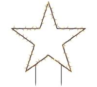 Christmas Light Decorations Xmas Stake Light with Spikes Star 50 LEDs vidaXL [EEK: Unknown]
