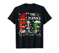 Christmas Light Family Matching Pajamas King Elf Xmas T-Shirt