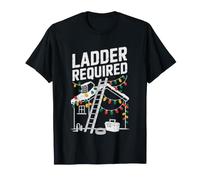 Christmas Light Installer Family Tradition Ladder Required T-Shirt