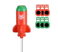 Christmas Light Projector Rocket Shape USB Plug and Play LED Night Lamp | Holiday Projector Light for Home Bedroom Ceiling Wall Party Holiday Dorm Hotel Red
