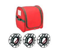 Christmas Light Storage Holder: Storage Reel with 3 Reels, Container Box with Reinforced Handles - Holiday Decorations and Event
