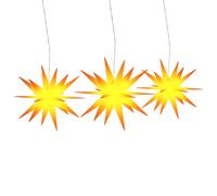 vidaXL Christmas Lights with LEDs 3 pcs Foldable Yellow, Yellow