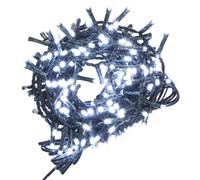 VFM - Christmas Lights 200 Led 6M Xmas Tree Lights - Fairy Lights - Festive Bright String Xmas Tree Wedding Fairy Lighting Indoor & Outdoor Mains Operated Multi Function Control Cool White