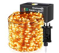 Christmas Lights Copper Wire, 328FT 100M 1000 LEDs Christmas Outdoor Indoor Decorations String Light Warm White, 8 Modes Waterproof Twinkle Starry Fairy Light for Garden,Xmas,Party,Trees,Home,Wedding