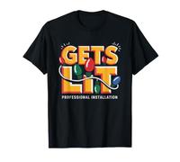 Christmas Lights Guy Who Gets Lit While Getting Humor Funny T-Shirt