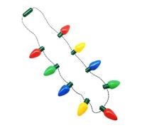 Christmas Lights, Led Bulb Necklace with Flashing Modes, Colorful Lamp Chain for Friends, Adjustable Lighting Feature, Lightweight Design, Holiday Tool, Decorative Accessory for Party Wear