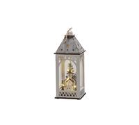 Christmas LED Lantern Decoration Light Up Xmas Village Church Scene Wooden