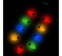 Christmas Lights Necklace | 9 LED Bulbs Ornament | 3 Flash Modes Wearable Christmas Lights - for Women Teens Adults Friends Party Favors Birthday Holiday Tree