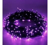 Christmas Lights Purple - 25m/82ft 220 LEDs Memory Function 8 Modes End to End Plug Expandable Waterproof Outdoor Indoor Decorations Halloween Fairy String Lights for Xmas Tree/Party/Garden/Backyard