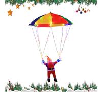 Christmas Lights,Santa Claus Parachute Fairy Lights | Christmas Decorations Ambient Lighting for Outside Holiday Party Garden Indoor Tree Window Deck Pool Porch