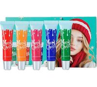 Christmas Lip Balm Gift Set, Winter Lip Moisturizer for Dry Chapped Lips, Nourishing Repair Christmas Lips Care Mask for Women Men Teen Girls (1set)