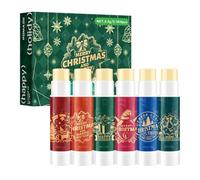 Christmas Lip Balm Set Lip Balm, 4pcs/Set Lip Care Nourishing Moisturising Lip Balm with Multiple Effect Against Drying Out, for Winter and Holidays