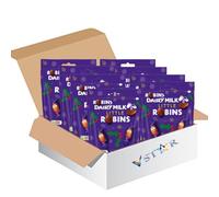 Christmas Little Robins Chocolate Bag 77g - Individually Wrapped Bitesize Milk Chocolate Robins - Cdb (10 x Bags)