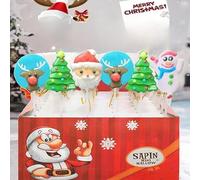 Christmas Lollipops,Hard Candies,Desserts,Festival Gifts,Cute Candies,Pastries,Sweets,Snack Foods,Lollipops,Confectionery,Delicious Chinese Snack Gifts (48pcs)