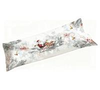 Christmas Long Bolster Pillow Cases Velvet, Large Pillow Cases 120x40cm, Cream Cushion Covers, Comfort & Breathable & Washer Safe, Side-Lying & Maternity Support for Home Decor/Hotel Bedding S3-3
