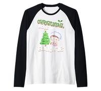 Christmas, Love, and Baking - Sweet Holiday Vibes Raglan Baseball Tee