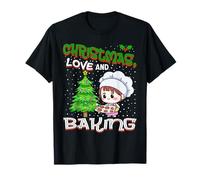 Christmas, Love, and Baking - Sweet Holiday Vibes T-Shirt