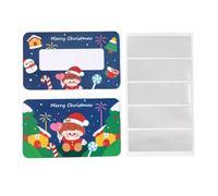 Christmas Lucky Scratch Cartoon Primary School Student Couple Handwritten Wish Card Gift Scratch Card Favors, Favors, Off Card Activities Xmas Activities Xmas Party Office Favors, Scratch Scra