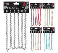 Christmas Luxury 2.7 Metre Bead Chain Garland Decoration Xmas Tree Hanging Ornaments 8mm Bead (Red 5301)