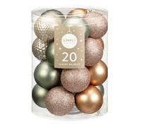 Christmas Luxury Baubles 20pk - Christmas Tree Decoration - Xmas Traditional Novelty Decor