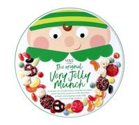 Christmas M&S The Original Very Jelly Munch Tin, 580g, Jelly Beans, Fruit Jellies, Pretzels, Fudge Clusters