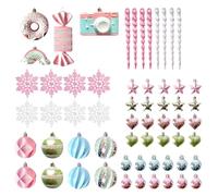 Christmas Macaron Ornament Colorful Hanging Baubles Ornament For Creating A Festival Atmospheres Party Supplies