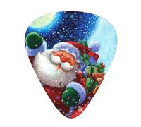 Christmas Magic 12 Pcs Guitar Picks, 0.46mm/0.71mm/0.96mm Thickness, Guitar Plectrum With Storage Case For Acoustic-Electric Guitar Ukulele Bass