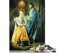 Christmas Magic Nativity Puzzle Unique Home Decor 100 Percent Recycled Cardboard Jigsaw Puzzle for Adult 1000pcs (75x50cm)