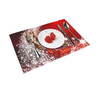 Christmas Magic Placemats Set Of 4, Non-Slip Heat Resistant Dining Table Mats, Table Placemats (45x30cm, Pack Of 4)