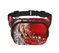 Christmas Magic Print Men Women Square Double Layer Waist Bag Outdoor Hiking Running Everyday Wear