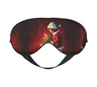 Christmas Magic Print Soft Eye Mask â€“ Comfortable Sleep, Elastic Nighttime Shade, Eye Covers for Travel, Meditation