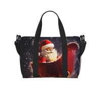 Christmas Magic Print Travel Duffel Bag, Lightweight Water-Resistant Weekender Spacious Gym & Travel Bag for Men, Women & Teens