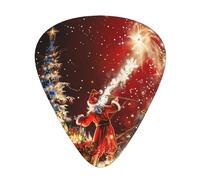 Christmas Magic Printed Guitar Pick 12 Pieces Guitar Pick In A Box The Makes Sound Clear Ukulele Electric Acoustic Guitar Bass (0.46 0.71 0.96mm)