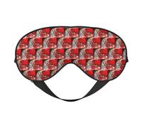 Christmas Magic Printing Soft Dual-Use Sleep Blocks Light Efficiently Blackout Eye Mask for Sleeping