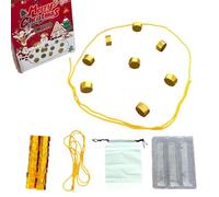 Christmas Magnetic Chess Game, Magnet Game with String, Magnet Stones Games，Magnetic Games for Kids, Desktop Family Gathering Gamed Suitable for Friends to Play Together,Camping,Travel & Parties
