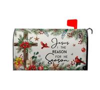 Christmas Mailbox Covers Magnetic Winter Mail Box Cover Over Size 21x18 inch Mailbox Wrap Decorative Mailboxes for Outside Garden Yard
