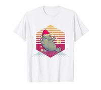 Christmas Manatee Vintage Value Graphic T-Shirt