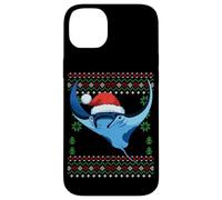 Christmas Manta Ray Ugly Xmas Sweater Case for iPhone 14 Plus
