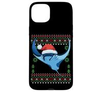 Christmas Manta Ray Ugly Xmas Sweater Case for iPhone 15 Plus